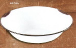 Ice Cream Bowl - White Enamelware - Click Image to Close