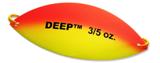 Lake Clear Wabbler Deep - Yellow & Orange/Silver Back - Click Image to Close
