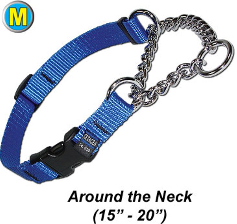 Chain Martingale w/ Quick Release - Medium - Dog/Pet Collar - Click Image to Close