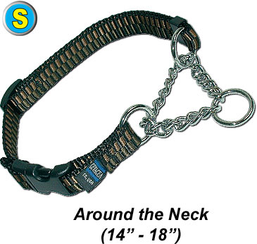 Chain Martingale w/ Quick Release - Small - Dog/Pet Collar - Click Image to Close