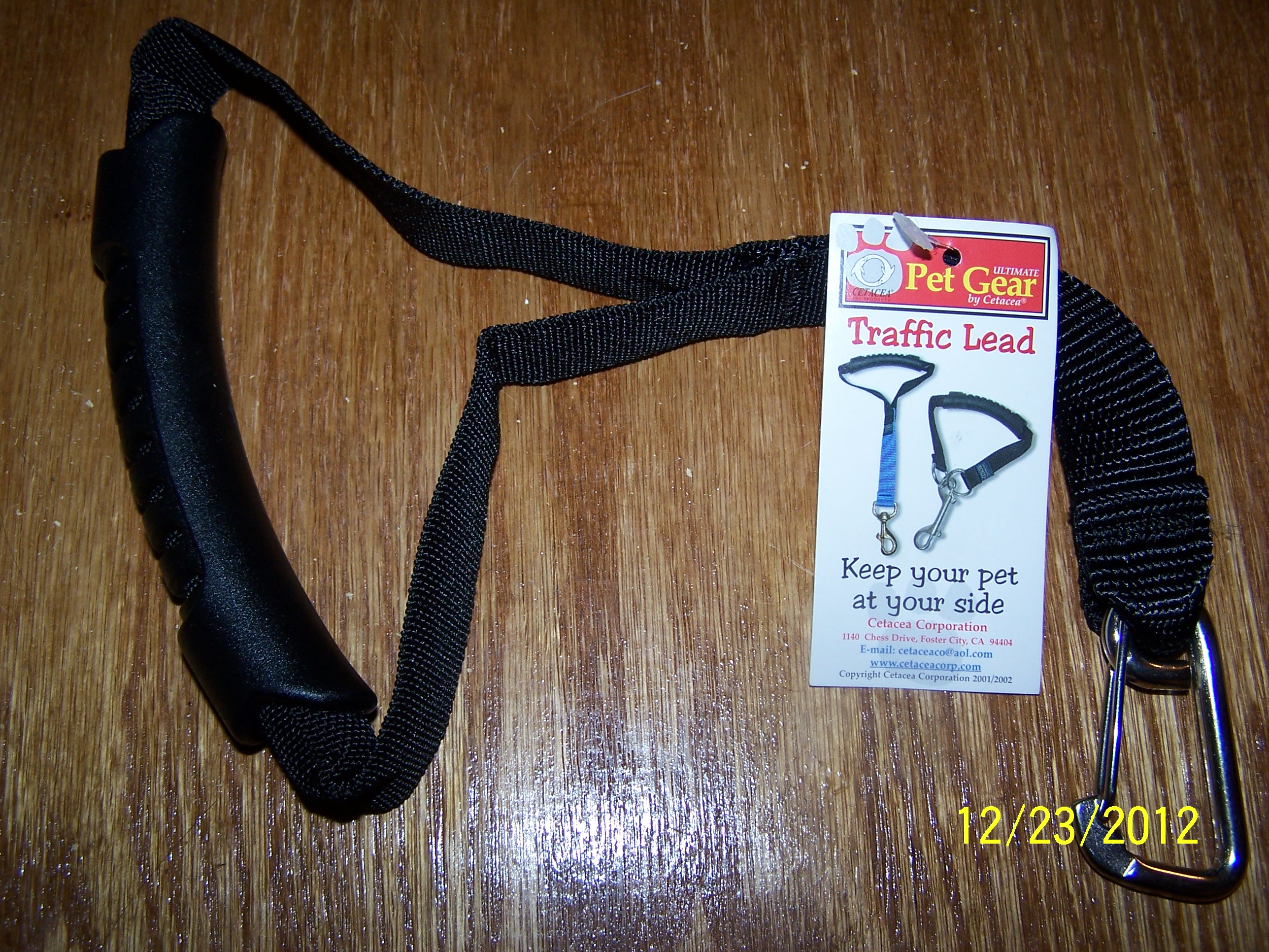 Traffic Lead, Stainless Steel w/ Rubber Handle - 12"