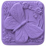 Butterfly and Flower Soap Mold by Milky Way Molds