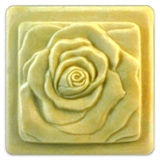 Bas Relief Rose Soap Mold by Milky Way Molds - Click Image to Close