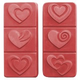 Break-A-Way Hearts Soap Mold by Milky Way Molds - Click Image to Close