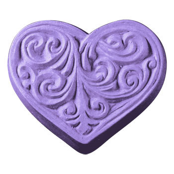 Victorian Heart Soap Mold by Milky Way Molds