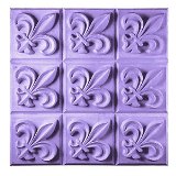 Fleur de Lis Soap Mold Tray by Milky Way Molds - Click Image to Close