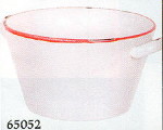 Butter Bowl, Stoneware - Black or Red Rim