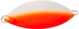 Lake Clear Wabbler 1 - Glow Orange/Silver Back - Click Image to Close