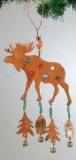 Moose Rustic Rhinestones Ornament