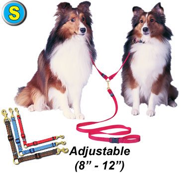 Adjustable Double Dog Leads - Small - Click Image to Close