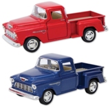Die Cast 1955 Chevy Stepside Pick-Up - Red or Blue