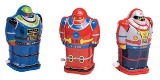 Wind Up Tin Robot - 4.5" Tall - Red, Blue OR Silver